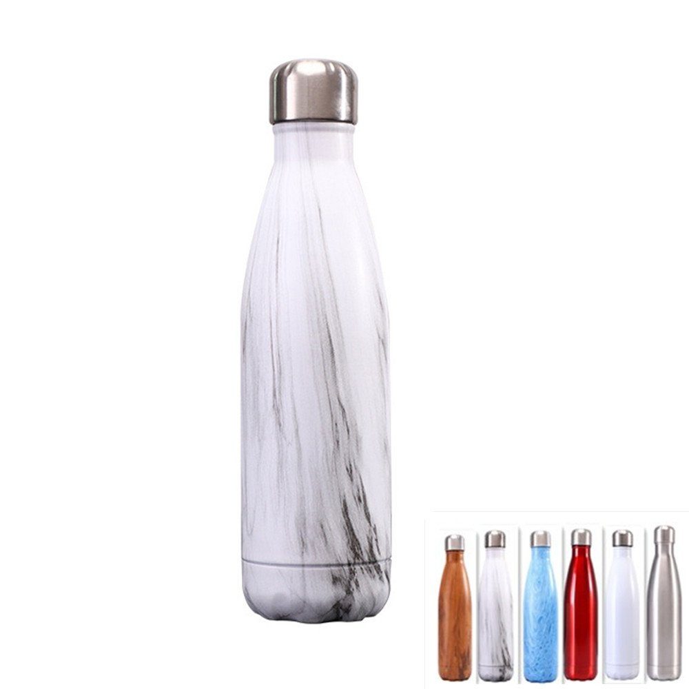 XDeer Thermoflasche Thermoflasche Edelstahl Trinkflasche Kaffee & Tee Bottle 750ml/500ml, Trinkflasche Kaffee & Tee Bottle mobiler Kaffeebecher 750ml/500ml white1