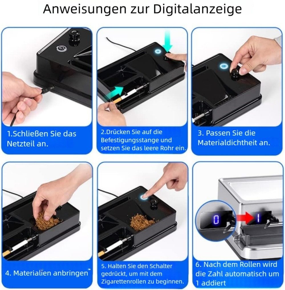 VEKROBOT Drehmaschine kompaktes elektrisches Rollgerät für den Hausgebrauch für 8,0/6,5 mm, (1-tlg)