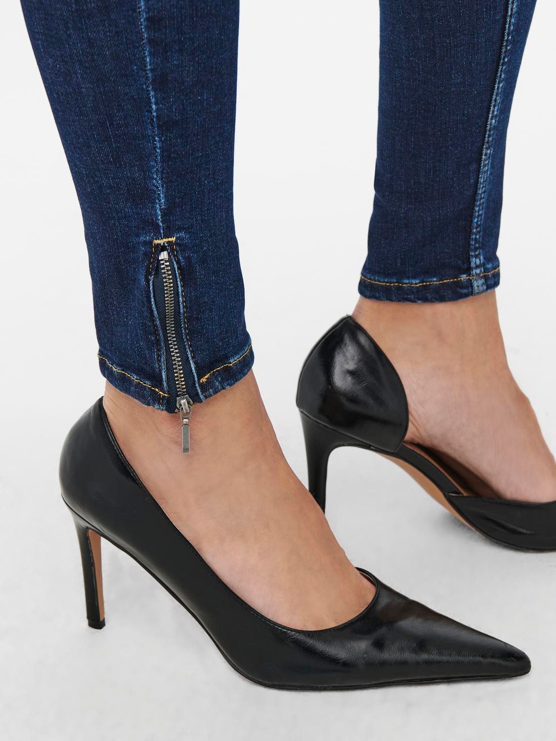 ONLY Skinny-fit-Jeans ONLBLUSH MID SKINNY ANKLE ZIP DNM BOX