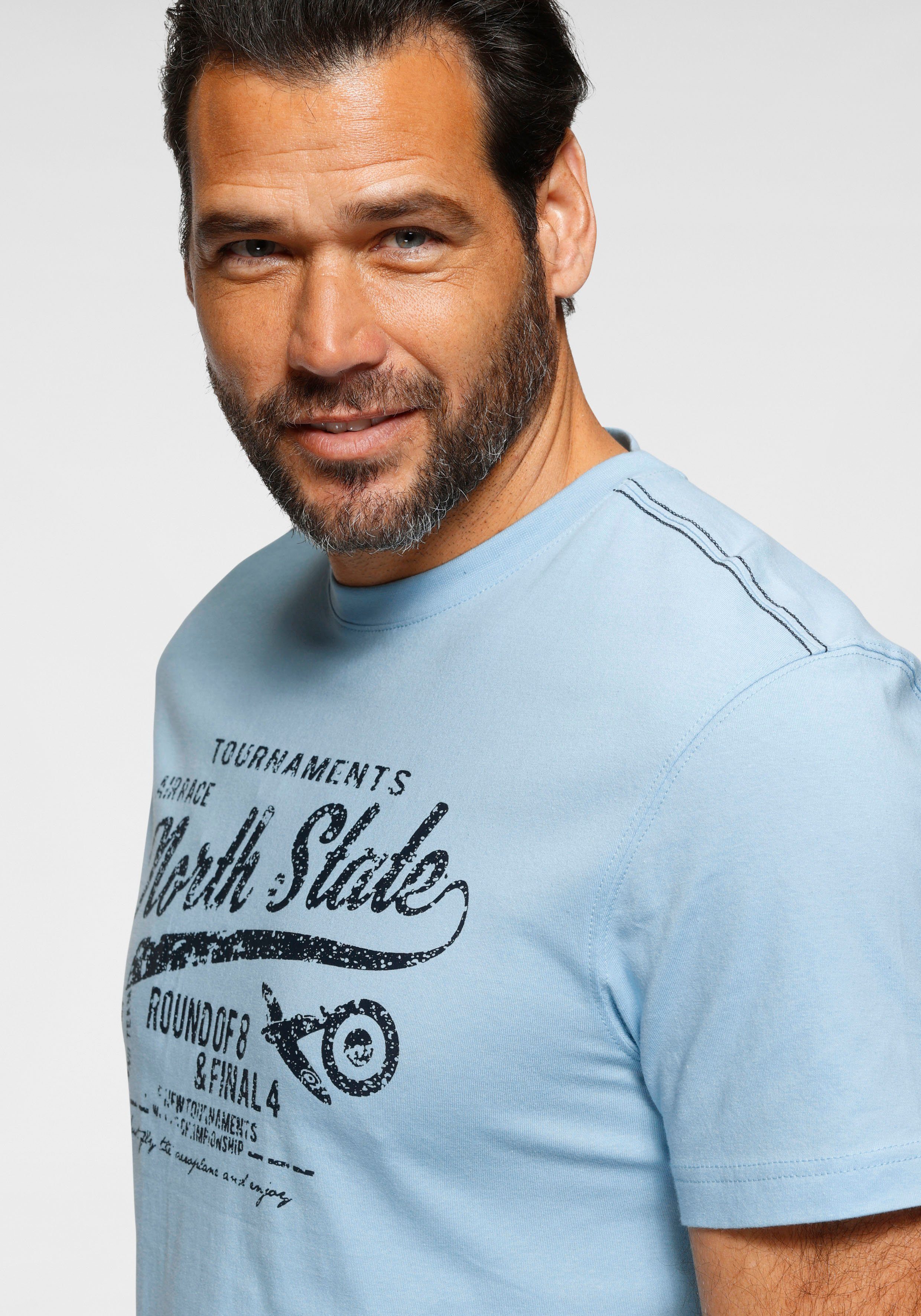 Man's World T-Shirt Kurzarm, bedruckt, Rundhalsausschnitt, aus Single Jersey