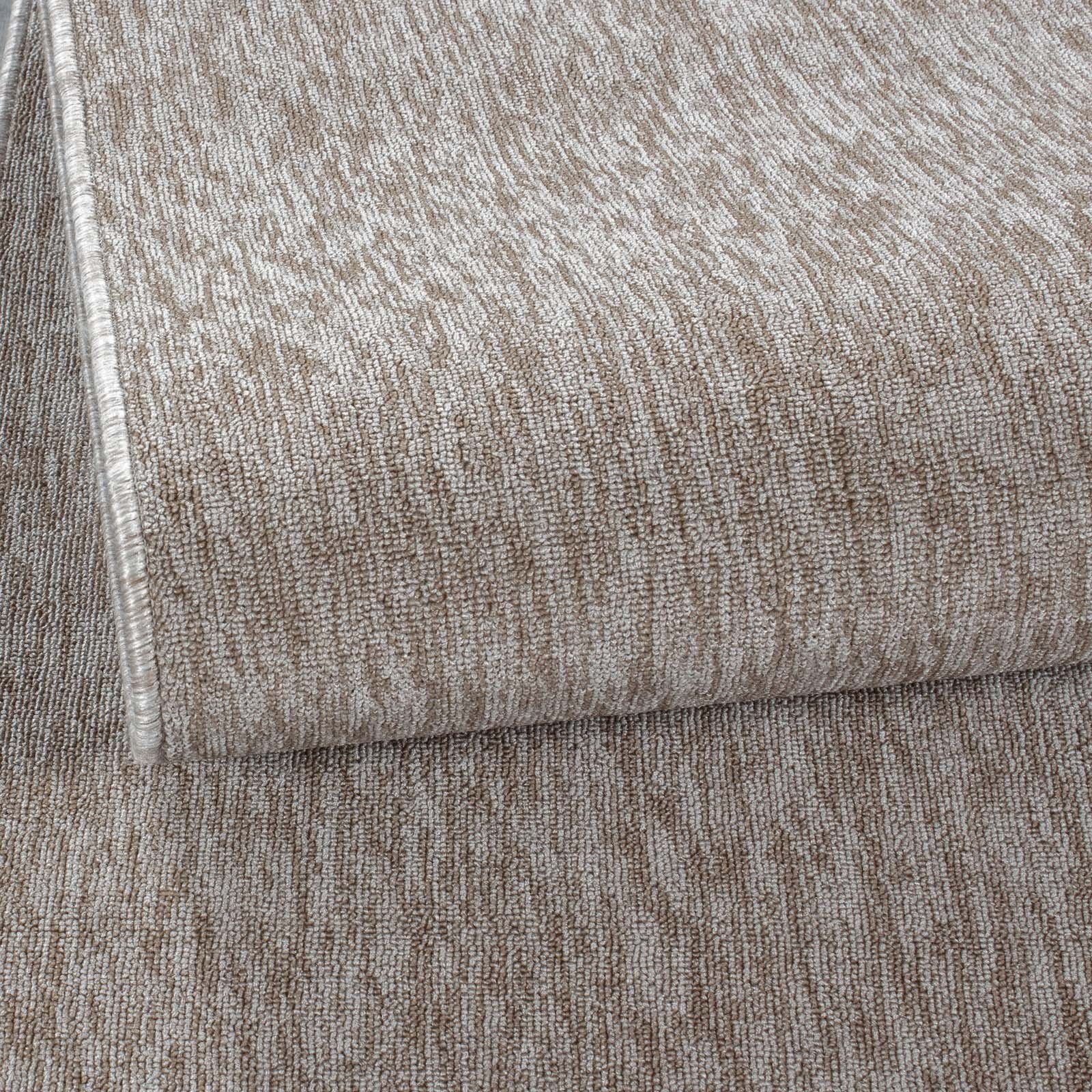 uni, cm modern 080x150 Flachgewebe Osaka TaraCarpet rechteckig, robustes Höhe: Schlafzimmer 7 mm, beige Teppich Esszimmer einfarbig Teppich TaraCarpet, Wohnzimmer