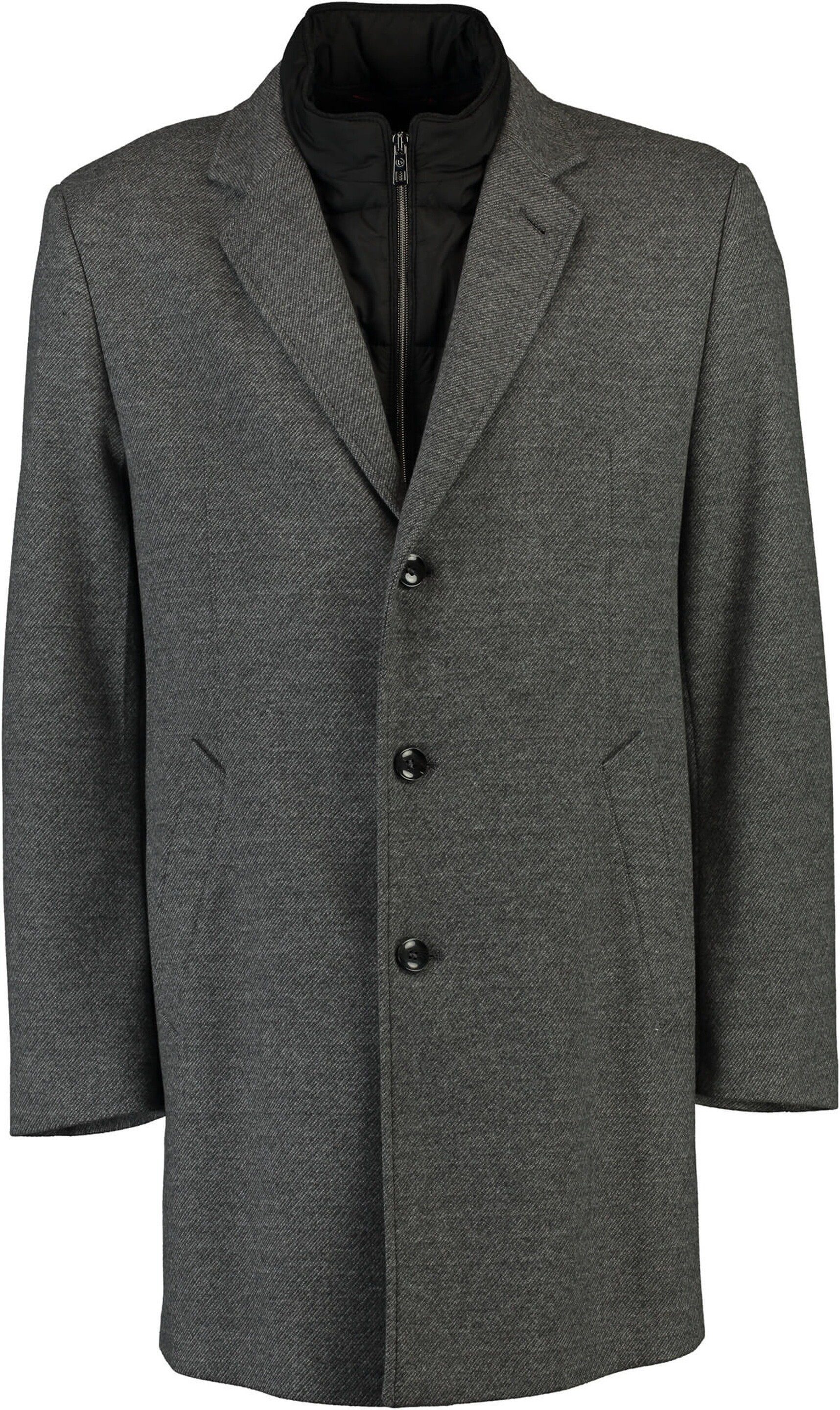 bugatti Langmantel BUGATTI Auto-Mantel anthrazit