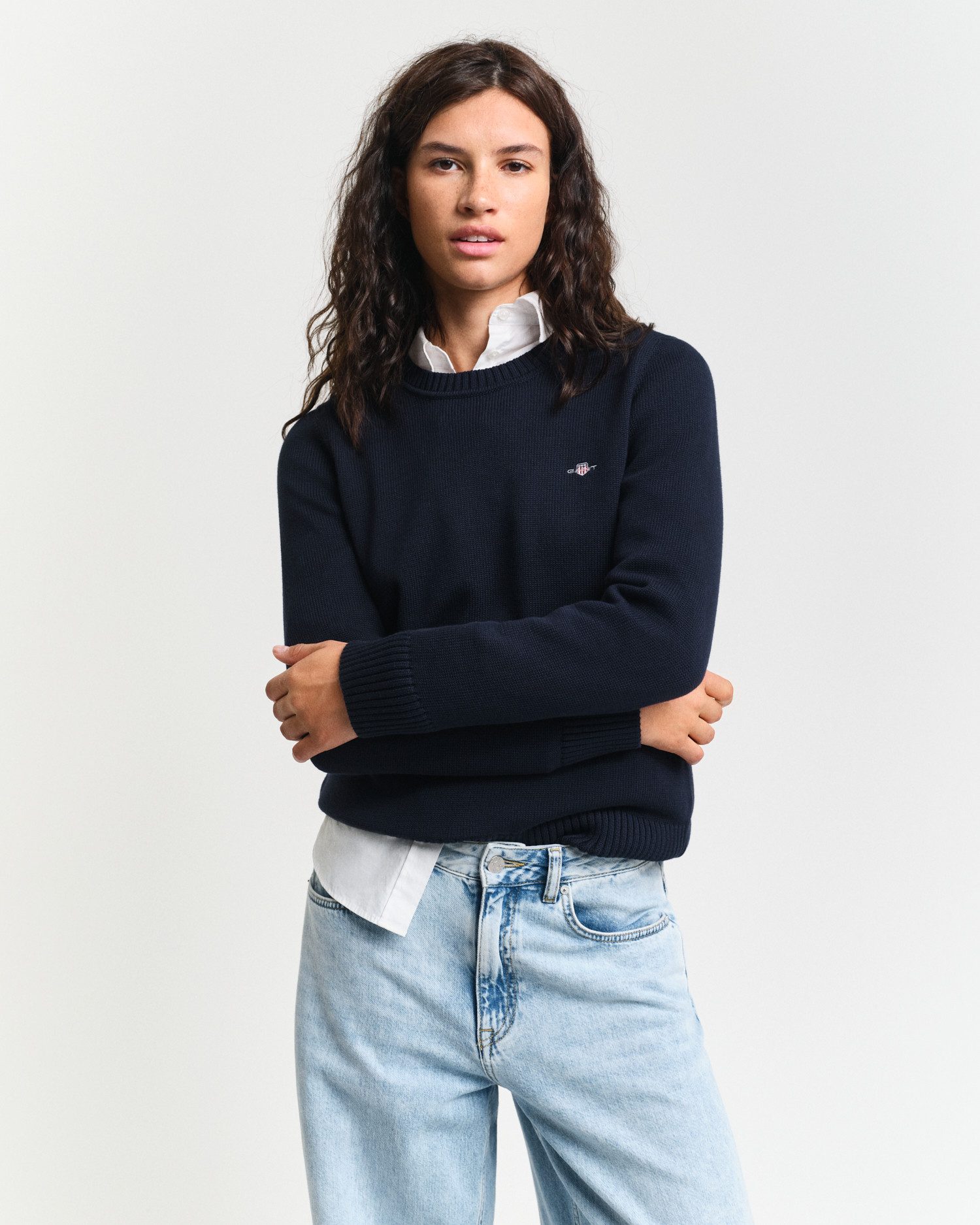 Rundhalspullover CLASSIC COTTON C-NECK