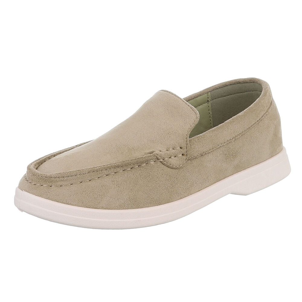 Ital-Design Slipper für Damen – Bequemer Alltagsschuh für Freizeit Slipper (91261391) Blockabsatz Mokassins in Hellgrün