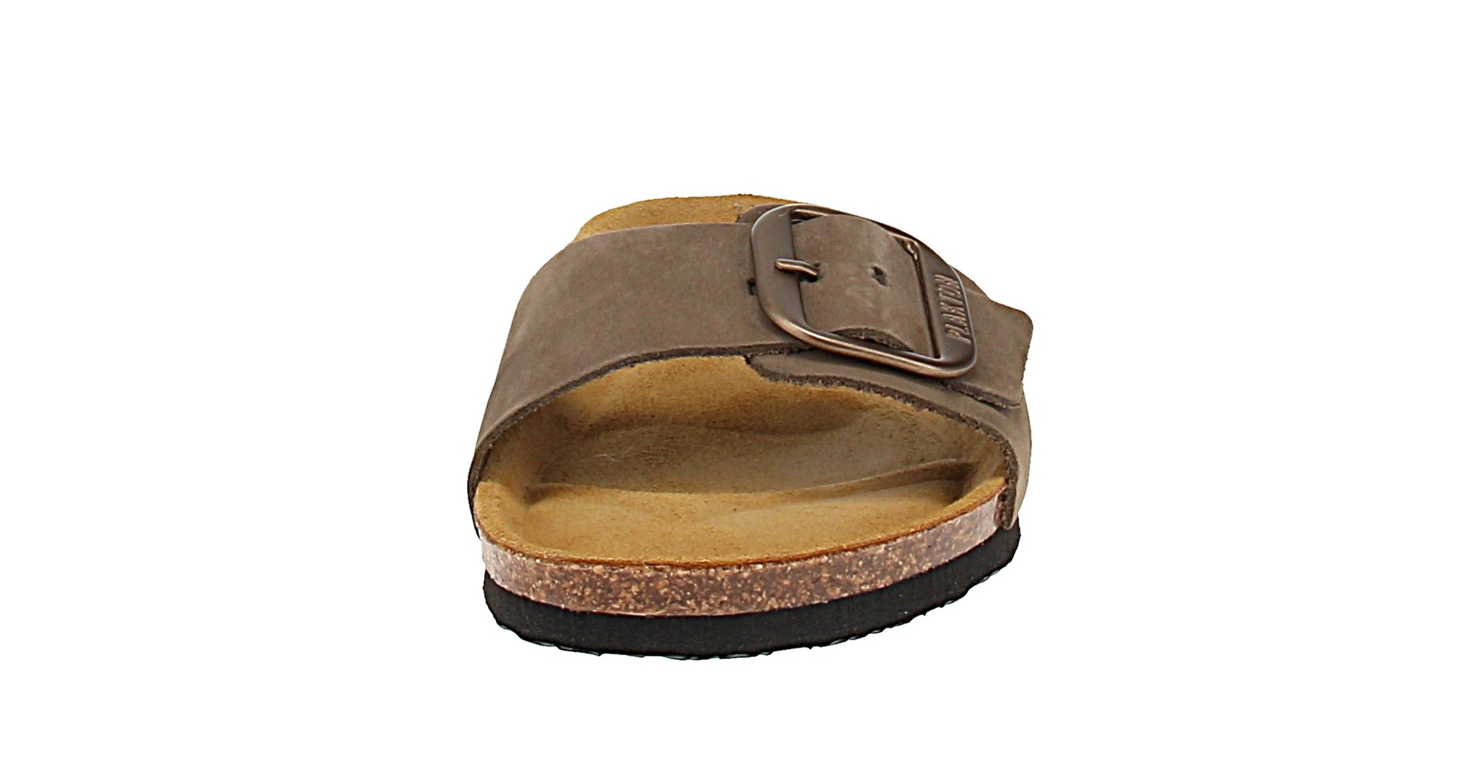 Plakton plakton 181018 Bis 3 Nobuck - Damen Pantolette - Kaki Sandale
