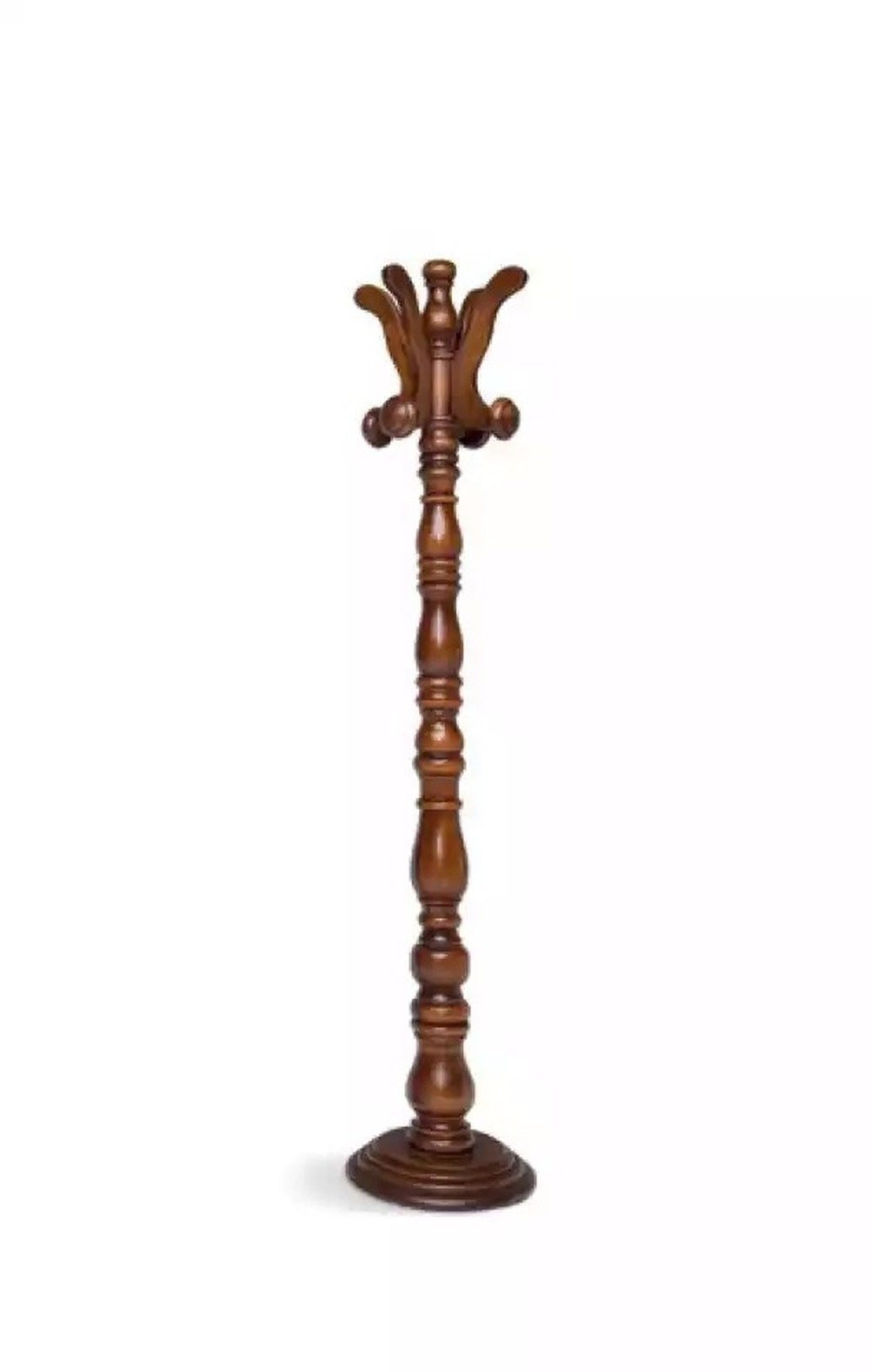 JVmoebel Garderobenständer Braun Designer Bodenaufhänger aus Holz im klassischen Stil, (1 St., 1x Kleiderbügel), Made in Europa