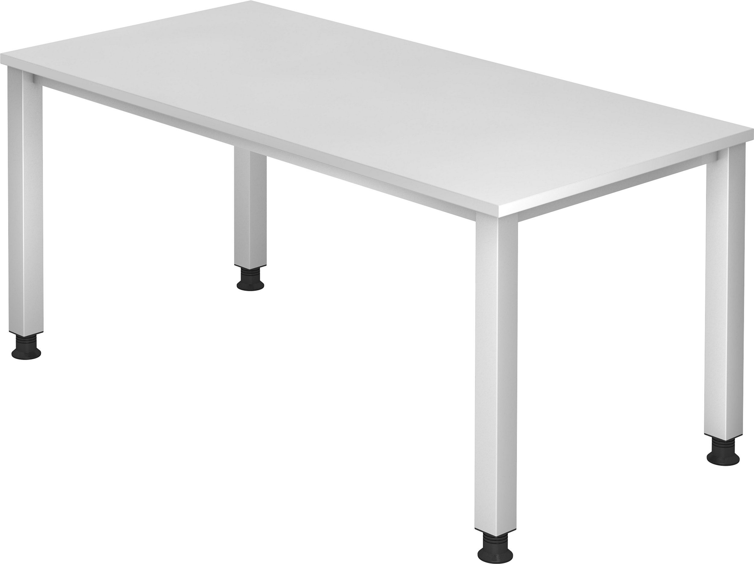 Serie-Q, Rechteck: 80 Weiß cm bümö x - Schreibtisch Schreibtisch 160 Dekor: