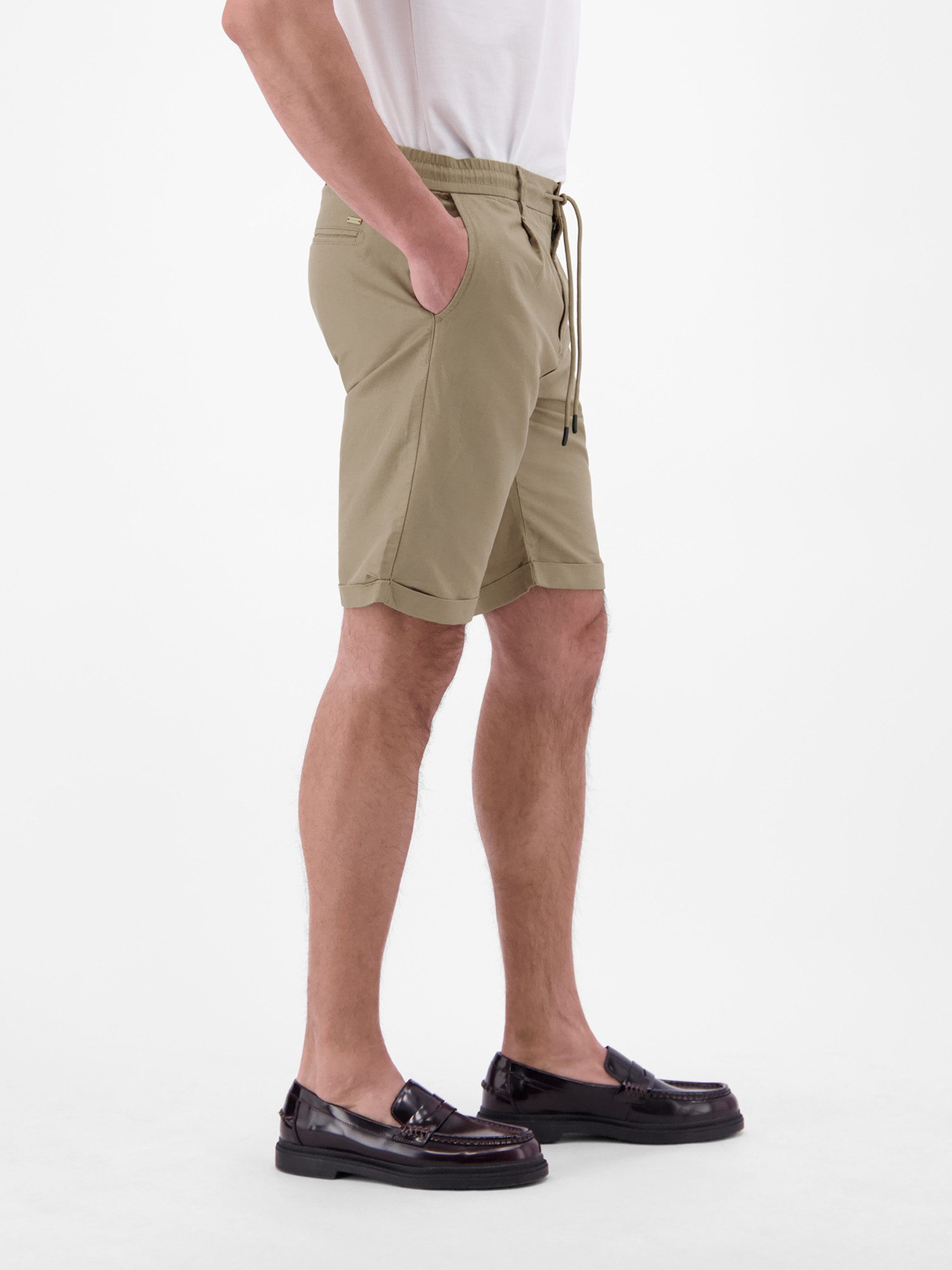 LERROS Chinoshorts Chino-Shorts aus Baumwoll-Leinen-Mischgewebe Chino Hose Herren kurz, Tunnelzugbund und Gürtelschlaufen, 4 Taschen