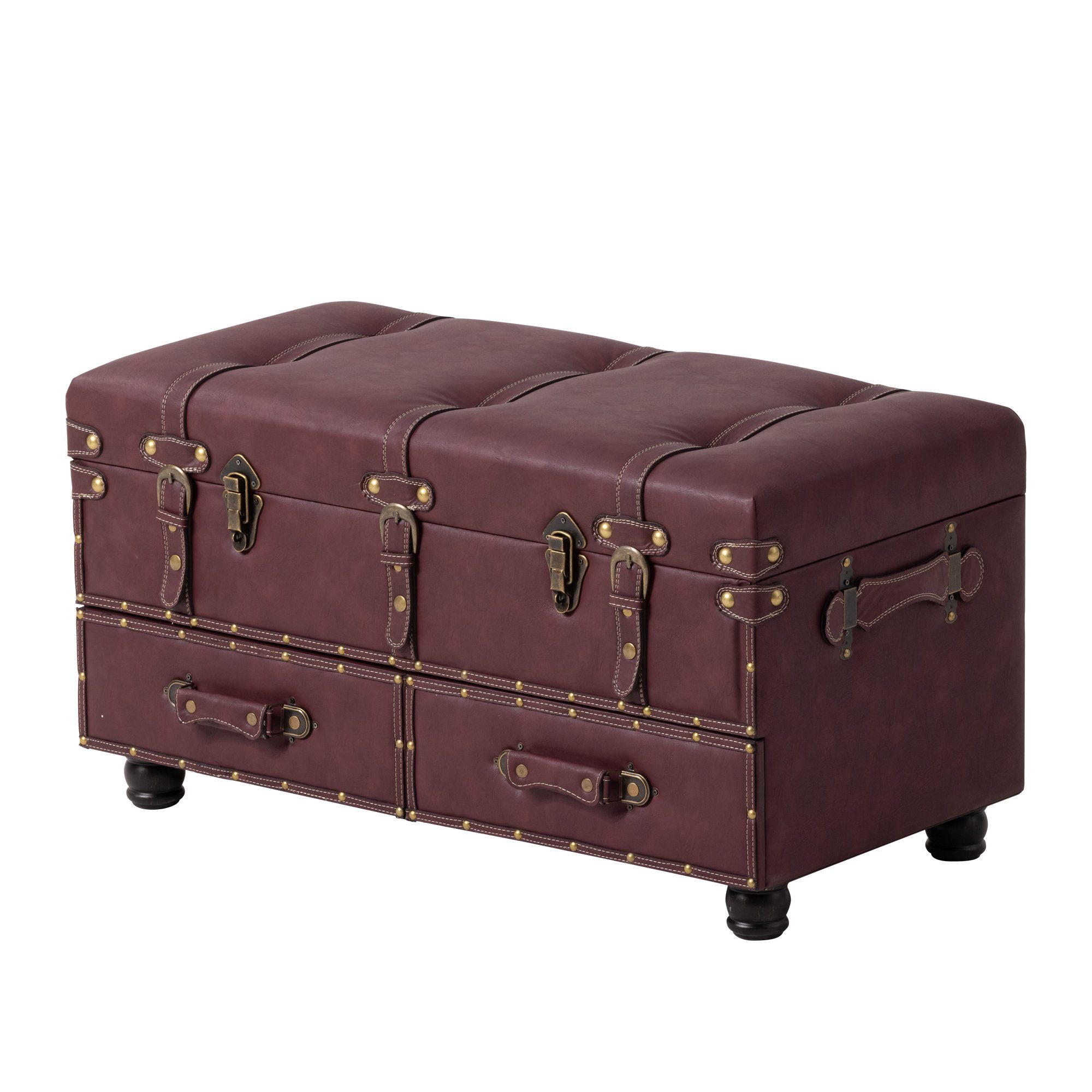 HomeGuru Bettbank Retro-Box Sitzbank, Couchtisch, Nachttisch-Box günstig online kaufen