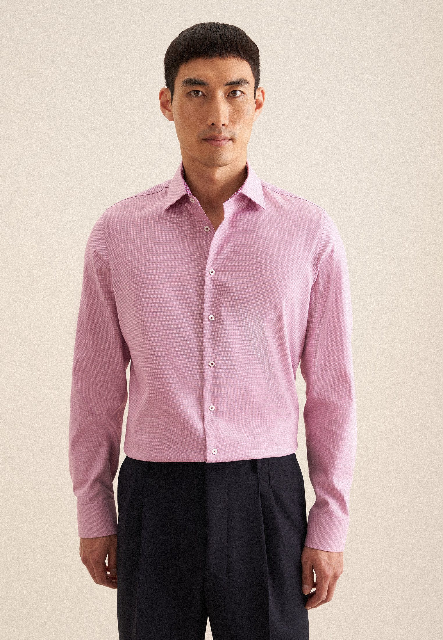 seidensticker Businesshemd Shaped Shaped 1/1 Kentkragen Struktur günstig online kaufen