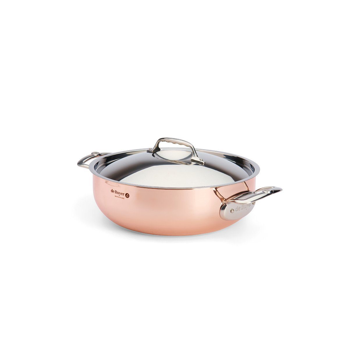 de Buyer Bräter Prima Matera, Kupfer- konisch 28 cm / 4,9 L induktionsgeeignet -