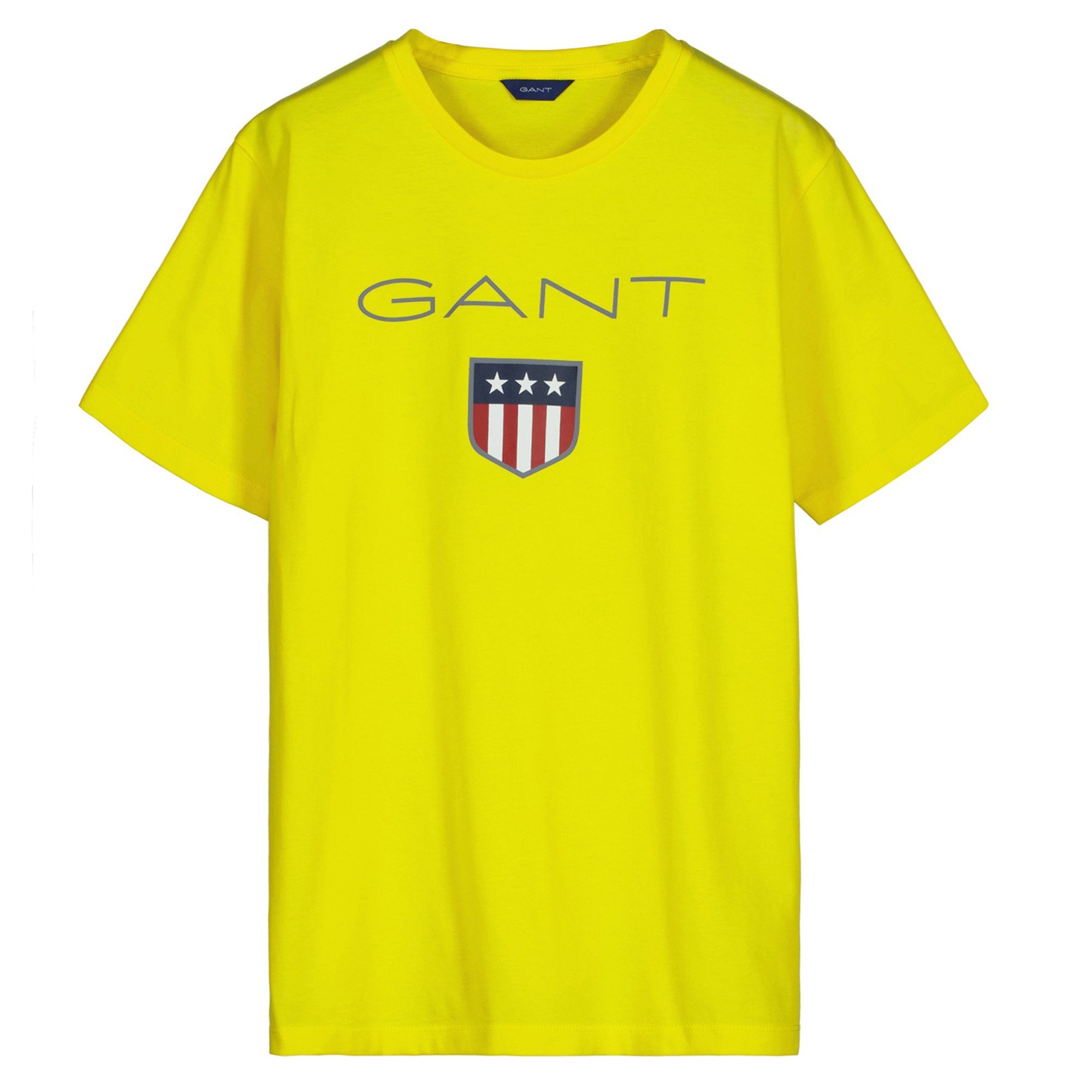 Gant T-Shirt Jungen T-Shirt - Teen Boys SHIELD Logo, Kurzarm Gelb (Sun Yellow)