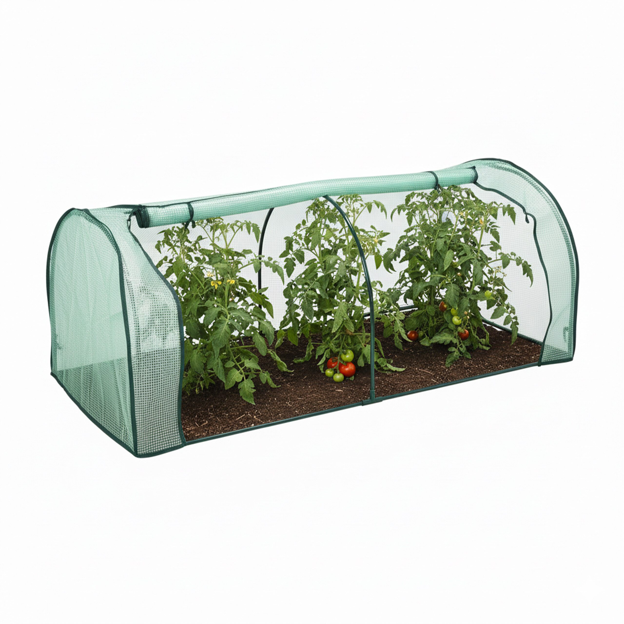 relaxdays Frühbeetaufsatz Frühbeet mit PE-Folie