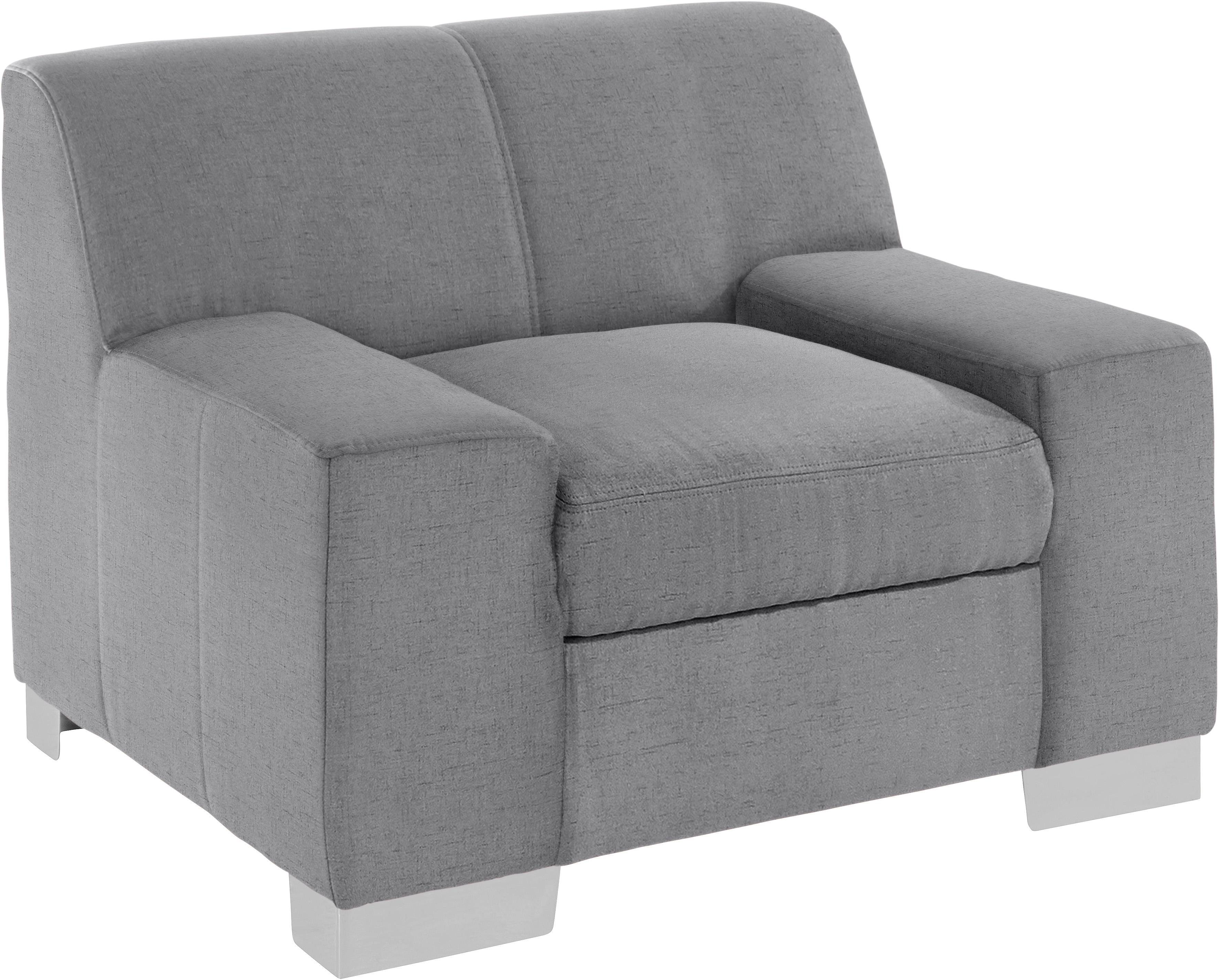 DOMO collection Sessel Bero, elegant und zeitlos, kubisch und bequem