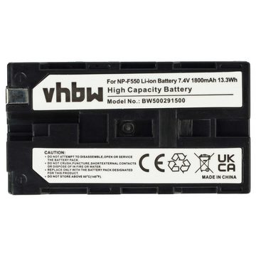 vhbw kompatibel mit Aputure AMARAN ALH-198C CRI 95+, AMARAN AL-F7 CRI 95+ Kamera-Akku Li-Ion 1800 mAh (7,2 V)