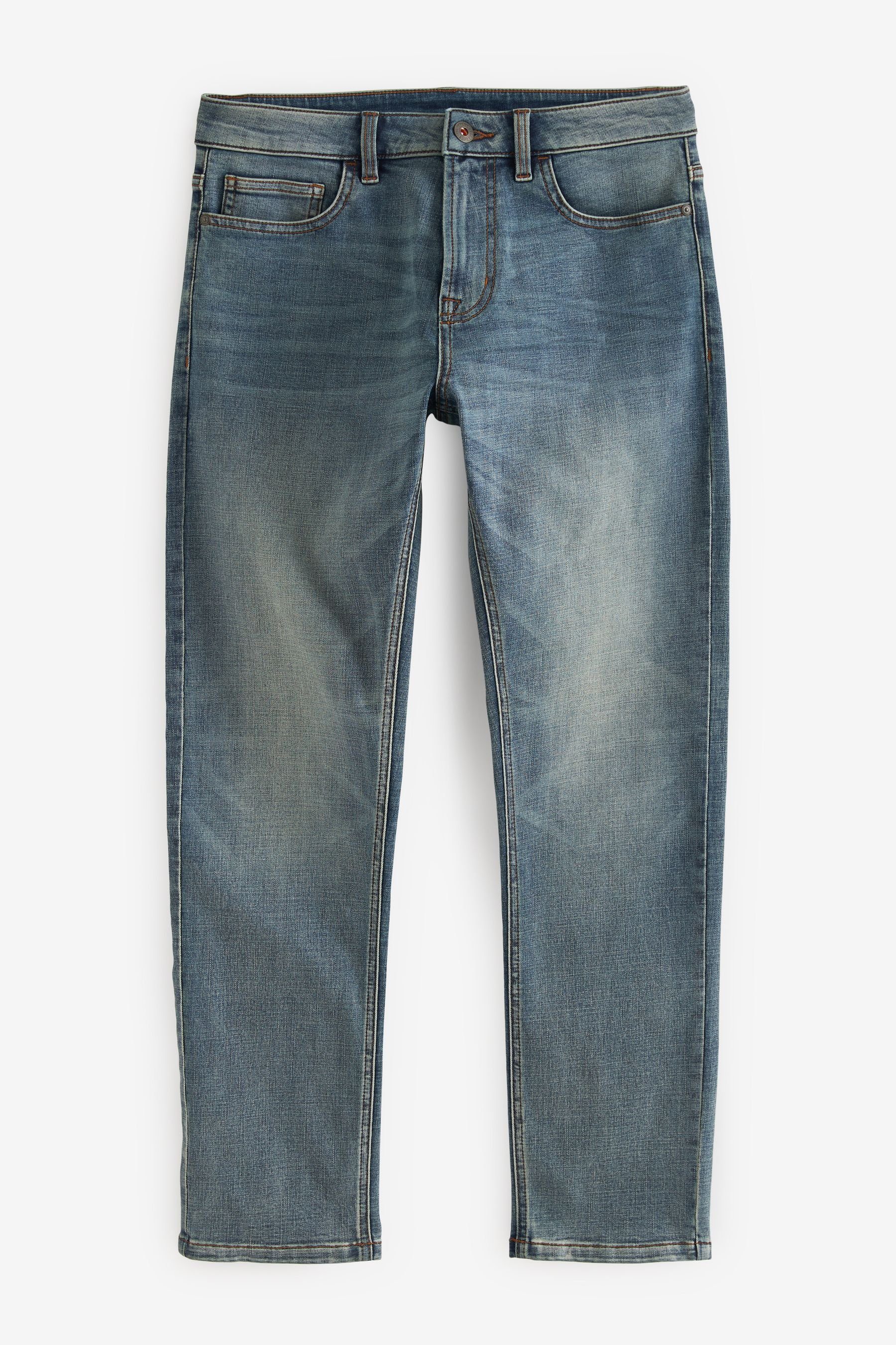 [Jetzt im Angebot zum SALE-Preis] Next Slim-fit-Jeans Motionflex Jeans Vintage (1-tlg) Blue Light - Slim