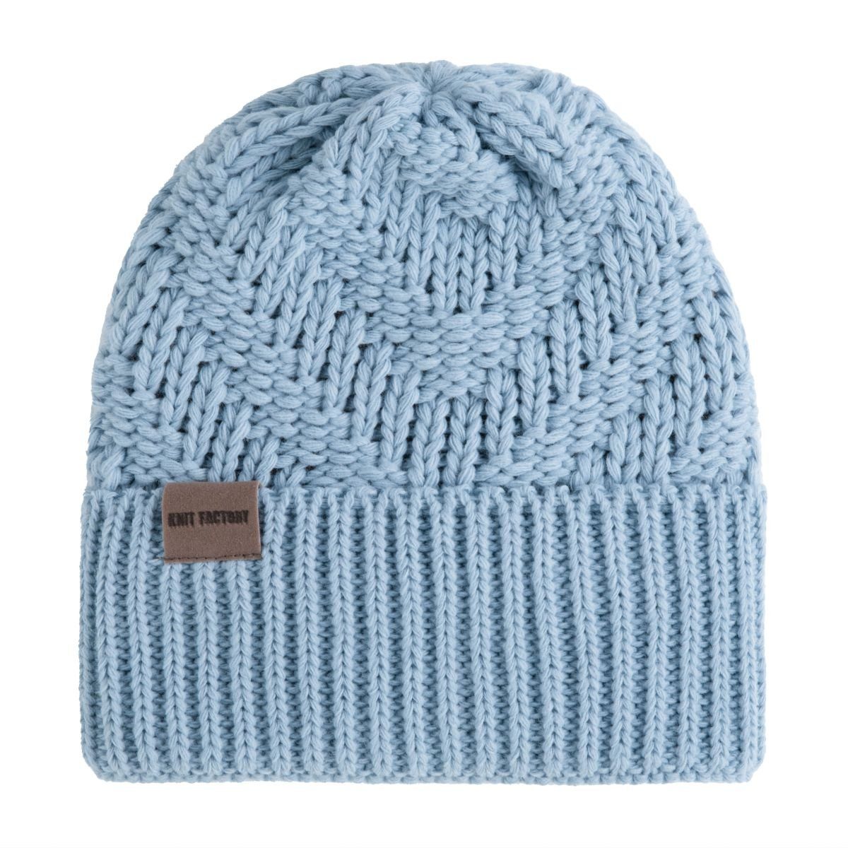 Strickmütze Sally Mützen One Size Glatt Hellblau