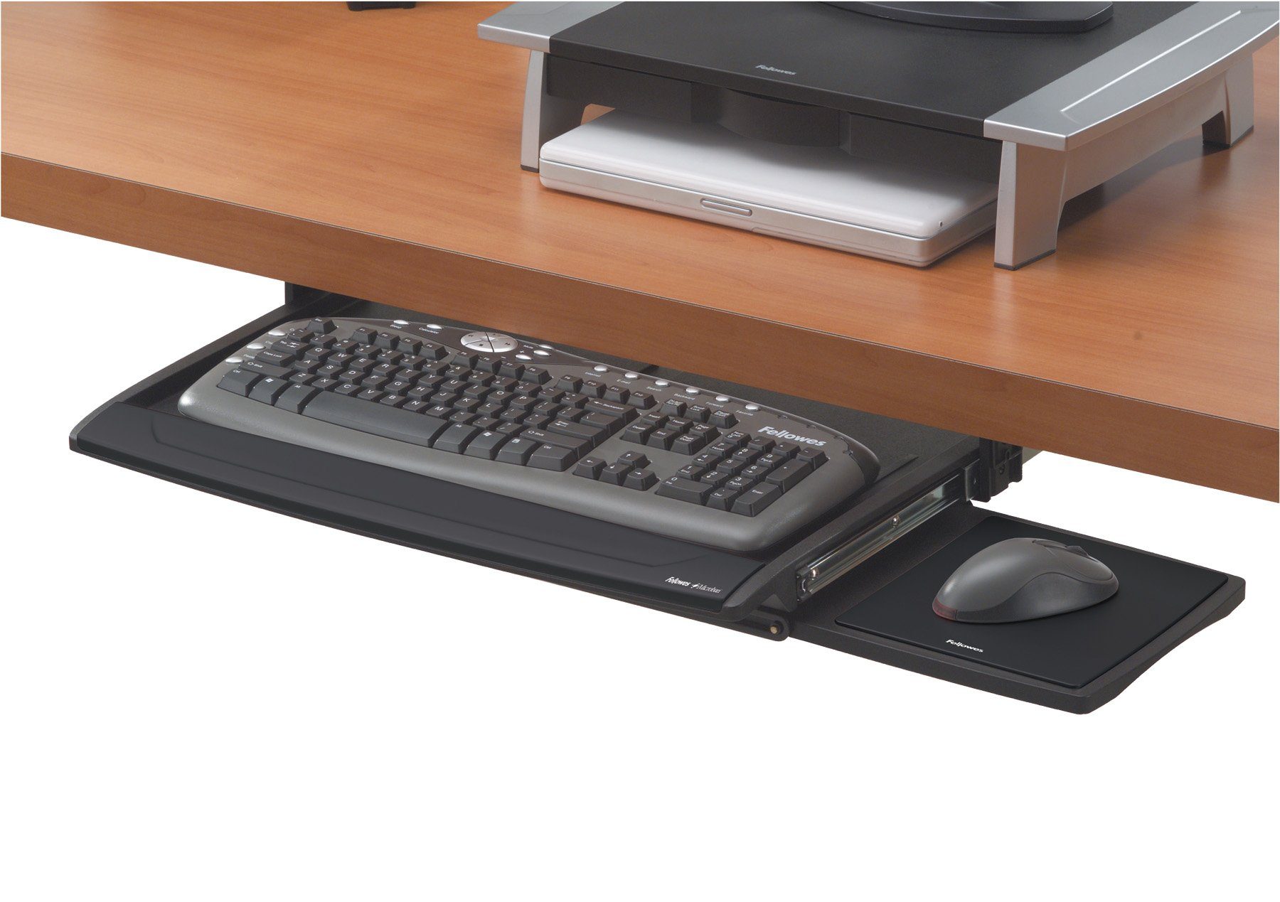 schwarz Tastaturschublade 80312 Office Deluxe Fellowes® - Suites FELLOWES Auszug
