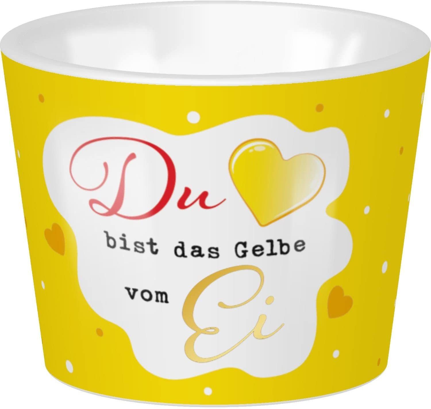 Eierbecher Sheepworld Eierbecher Porzellan Ø 5,2cm H 4.2cm Du bist das Gelbe vom