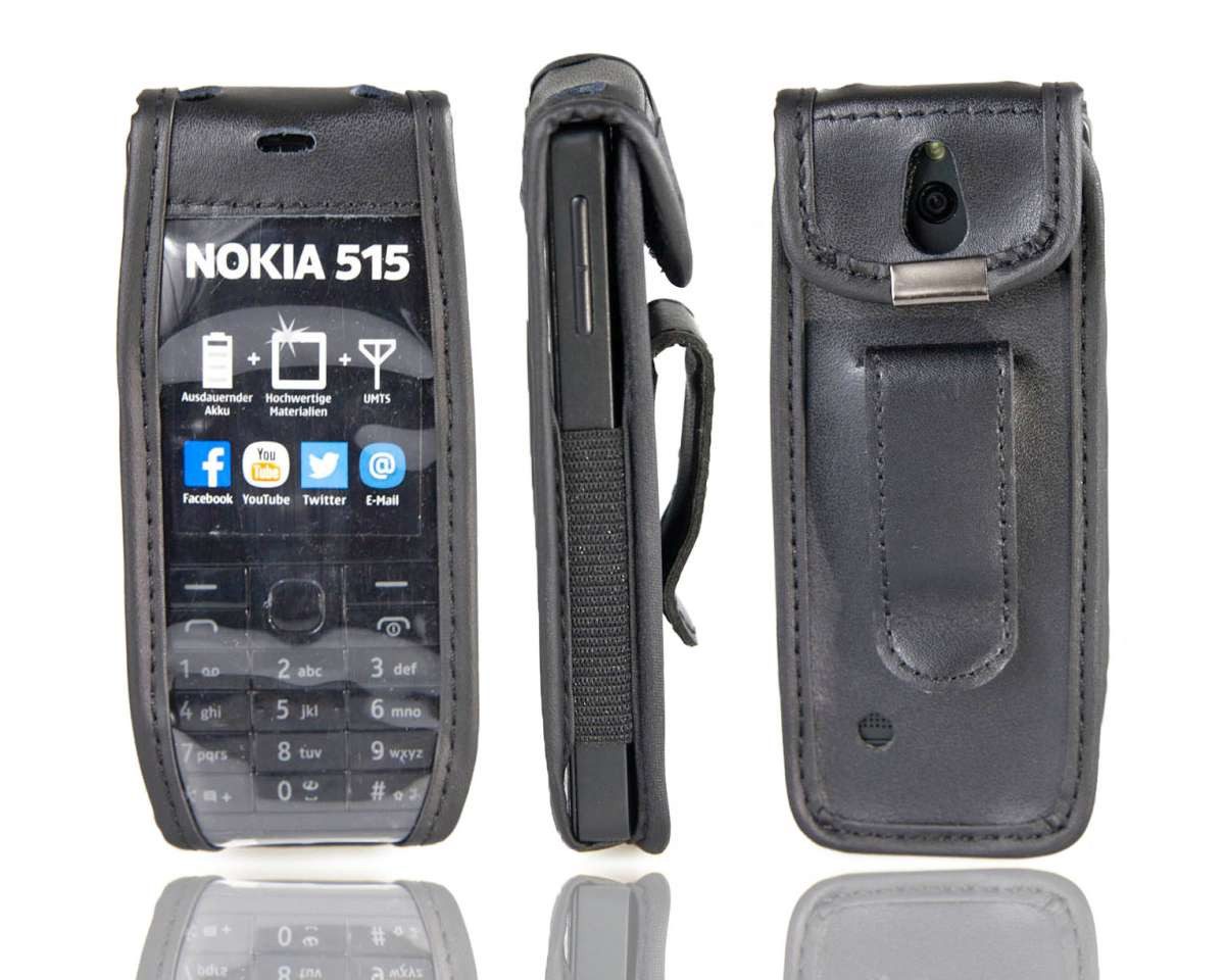 Handytasche caseroxx Handytasche mit Gürtelclip für Nokia 515, schwarz