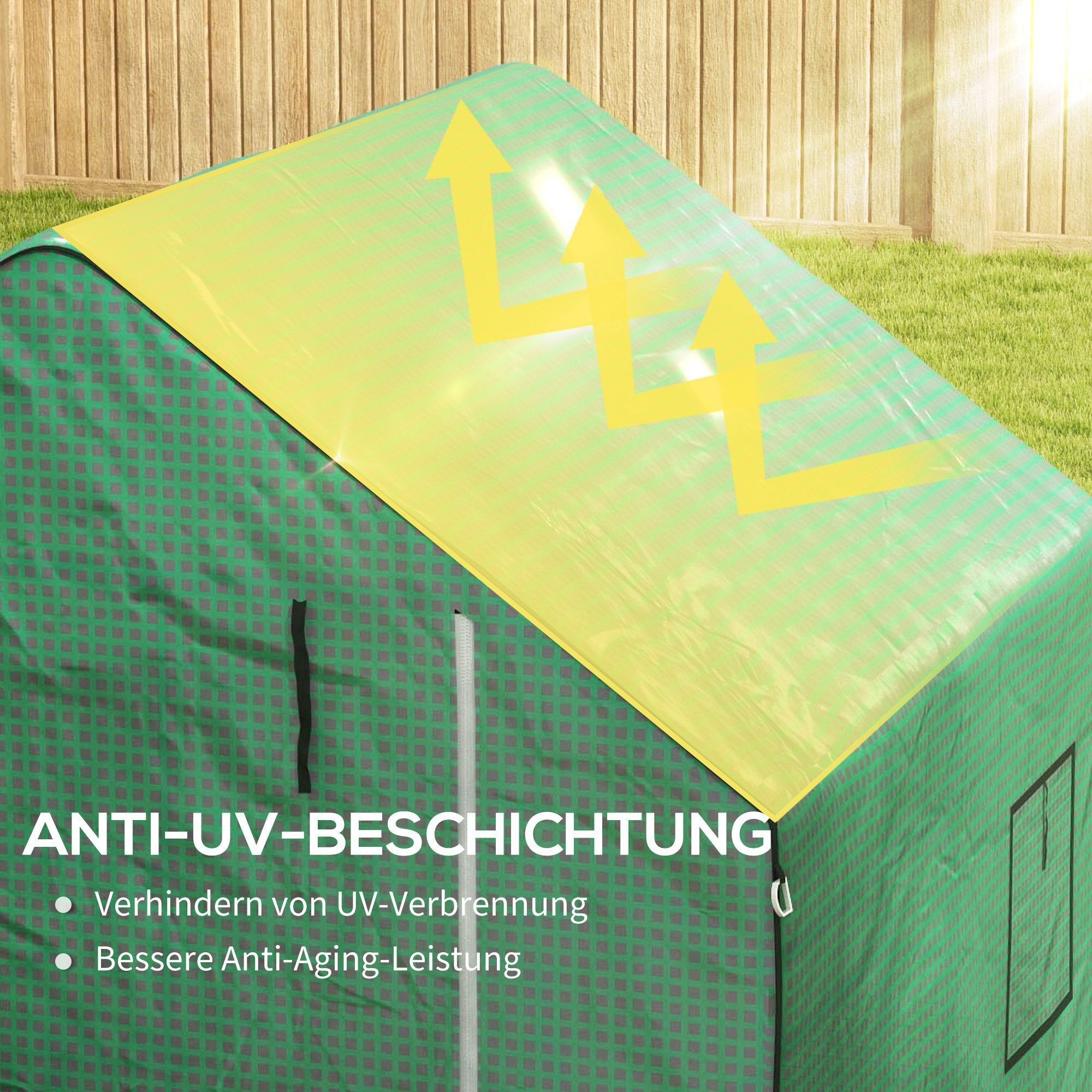Gewächshaus-Abdeckung Für Balkon & Garten - Transparente PVC-Haube 160x70x50 Cm