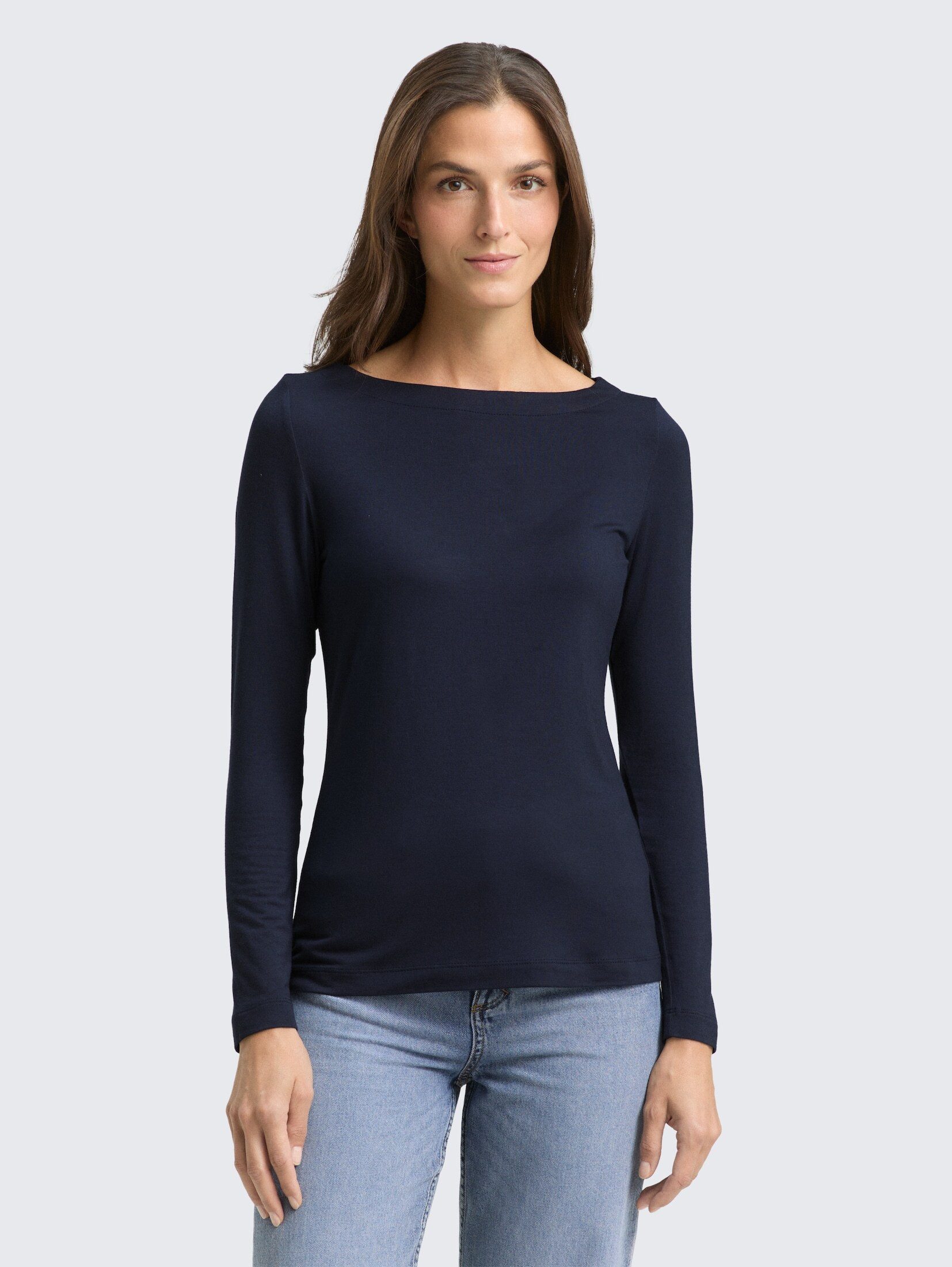 TOM TAILOR Langarmshirt T-Shirt Slim Fit günstig online kaufen
