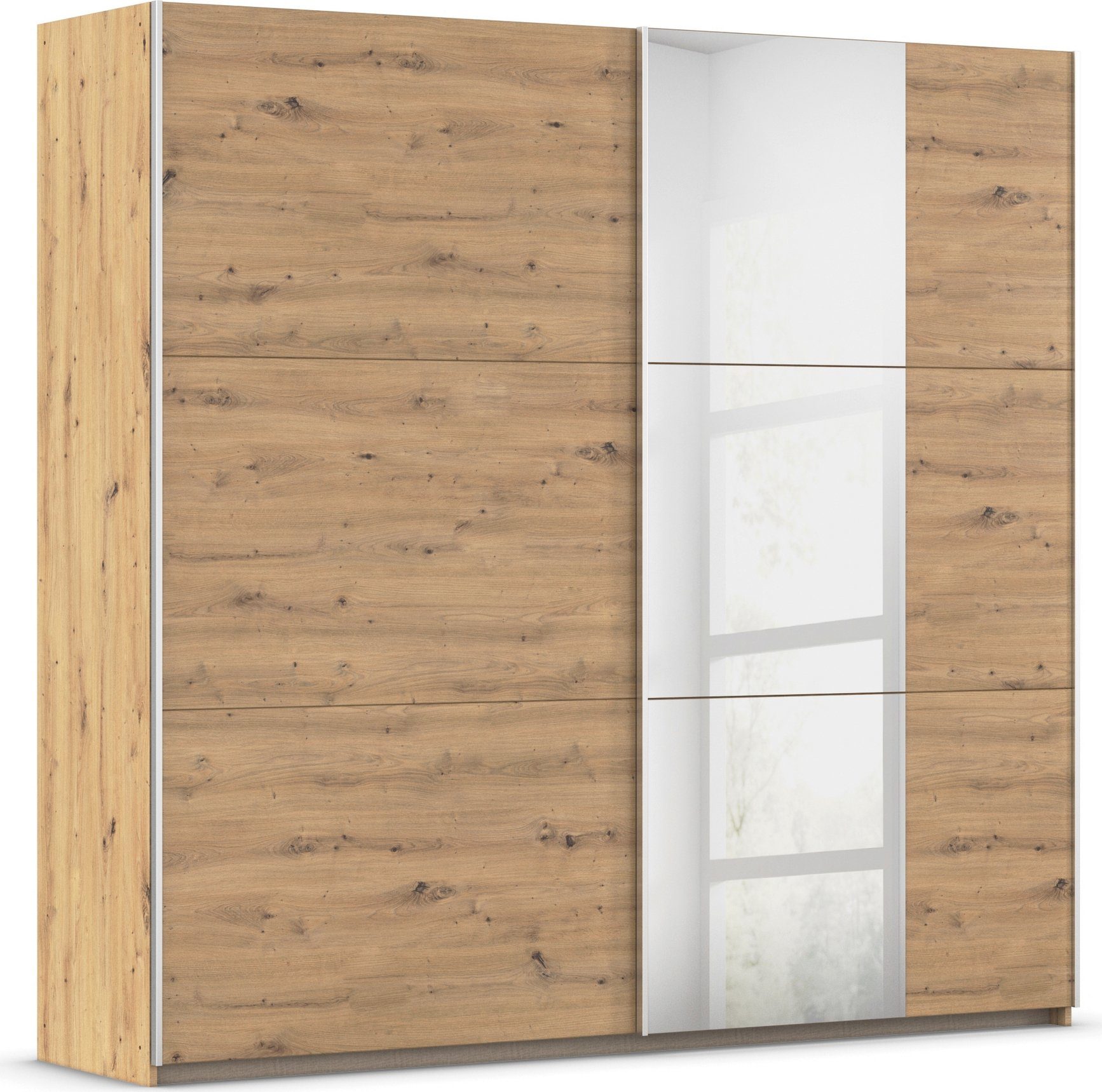 rauch Schwebetürenschrank Kleiderschrank Schrank Garderobe AURELIO (3 Ausstattungen BASIC/CLASSIC/PREMIUM (inkl. SOFT-CLOSE-FUNKTION) zeitloses Design, viele Farben, Breiten 175/218/261 cm MADE IN GERMANY