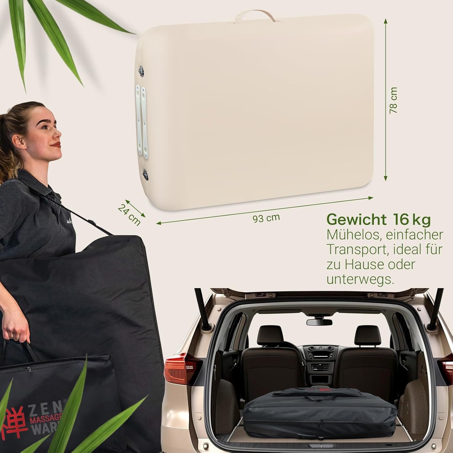 ZEN MASSAGE WARE Massageliege Massageliege Zen Round Corner