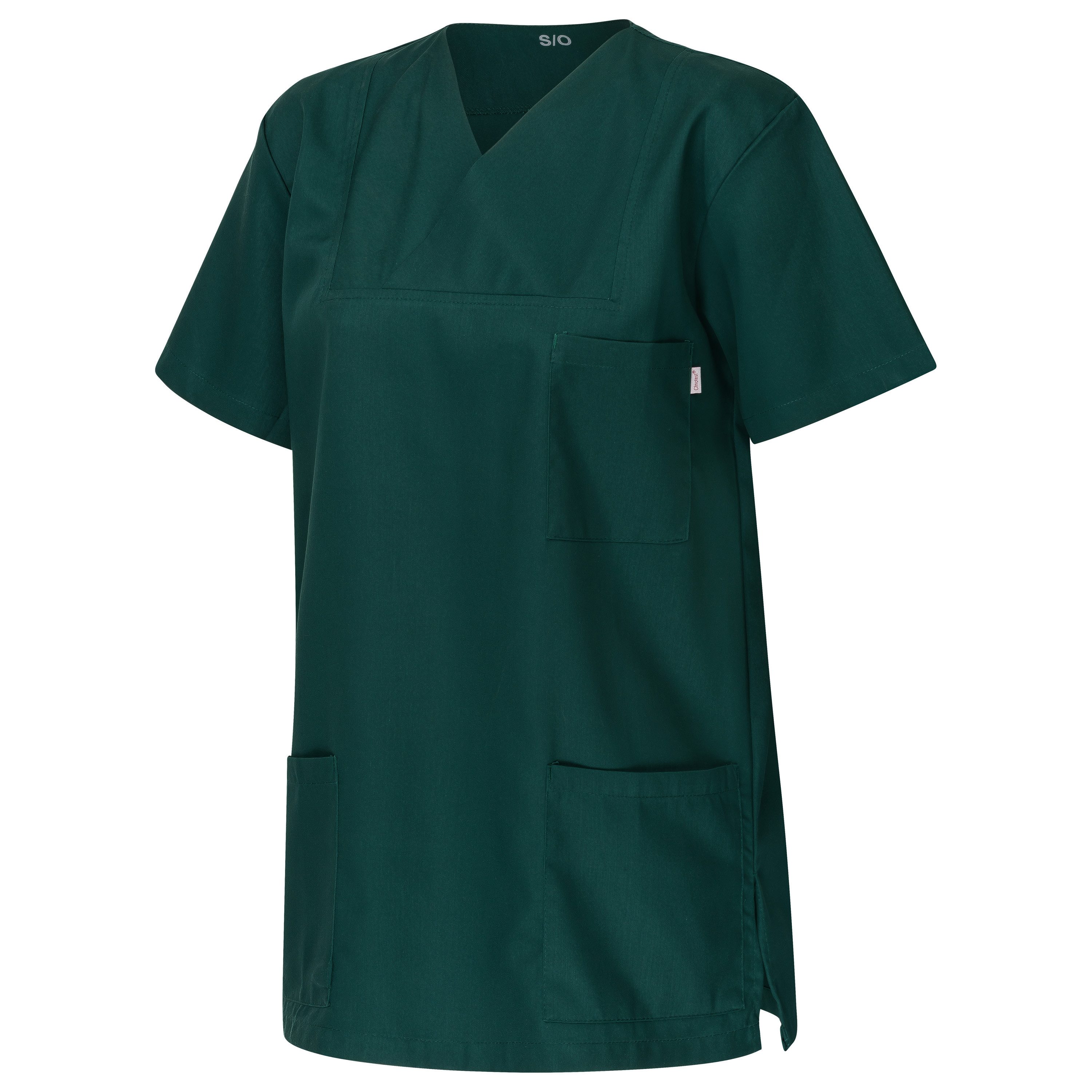 Clinotest Funktionsbluse Schlupfkasack/Faltkragenhemd „Anna/Anton“, Coolcel-Stoff, atmungsaktiv
