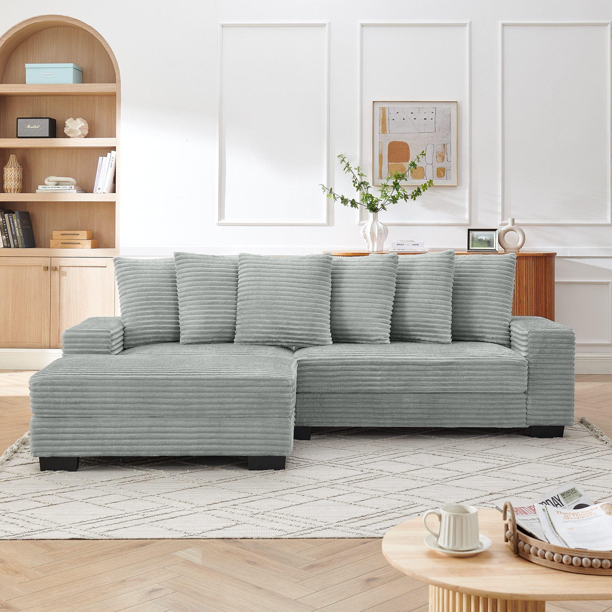 Schlafsofa L-förmiges Ecksofa – 4-Sitzer Sofa