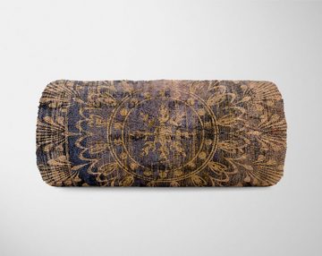 Sinus Art Handtücher Handtuch Strandhandtuch Saunatuch Kuscheldecke mit Fotomotiv Indisches Muster Spirituell, Baumwolle-Polyester-Mix (1-St), Handtuch