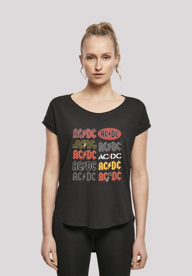 F4NT4STIC T-Shirt ACDC Logos für Kinder & Herren Print, Sehr weicher  Baumwollstoff mit hohem Tragekomfort