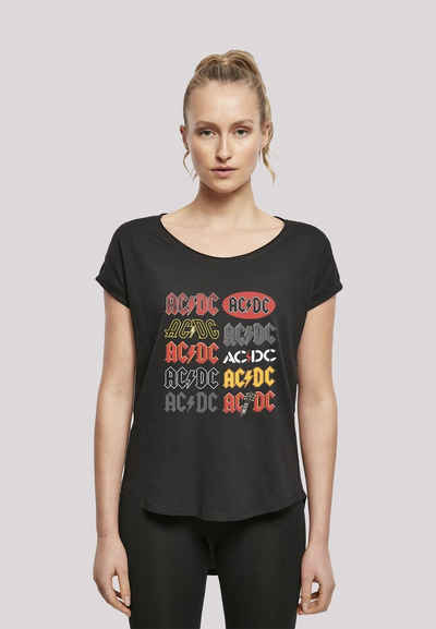 F4NT4STIC T-Shirt AC/DC Multi-Logo Print