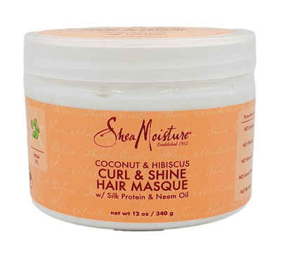 Shea Moisture Haarmaske Shea Moisture Coconut & Hibiscus Curl Shine - Haarmaske 340g