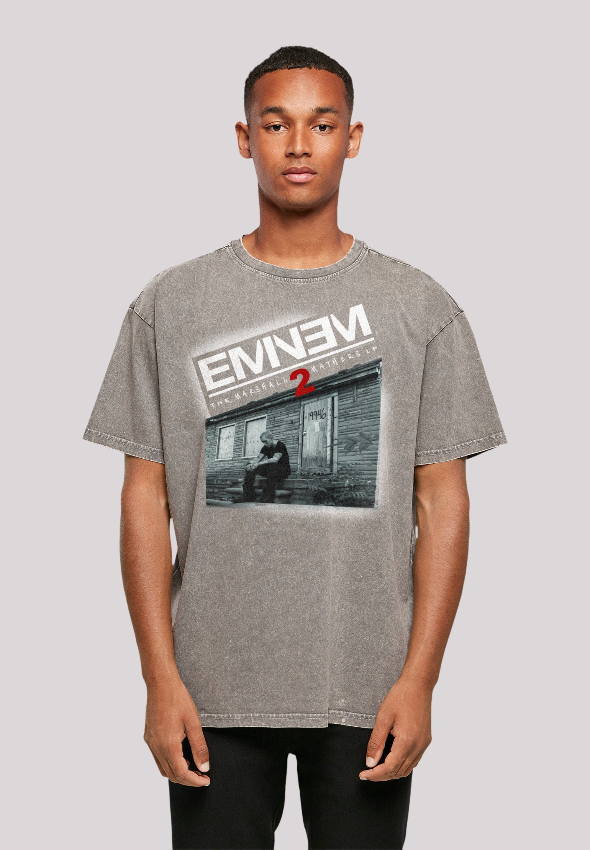 F4NT4STIC T-Shirt Eminem Marshall Mathers 2 Oldschool Rap Music Premium Qualität, Musik Asphalt