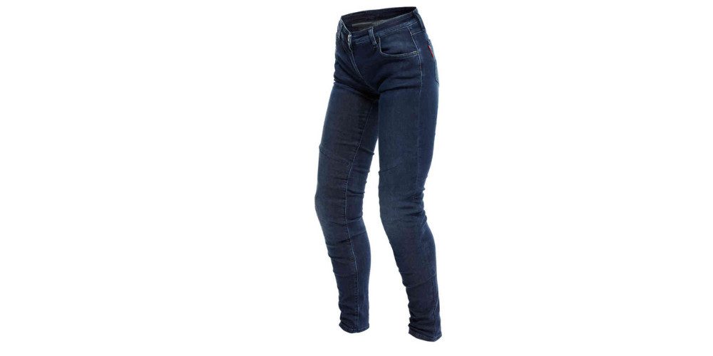 Dainese Motorradhose Denim Brushed Skinny Damen Motorradjeans Knieprotektoren enthalten