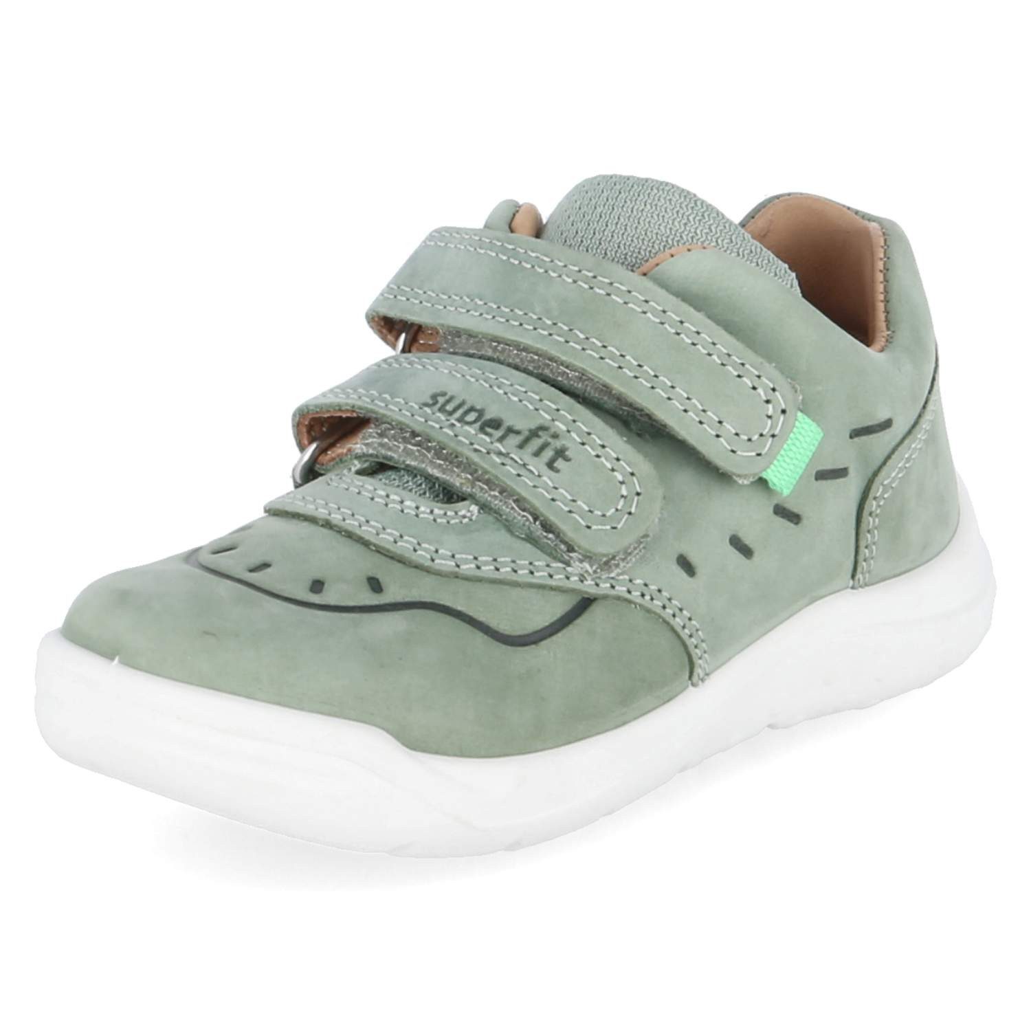 Superfit Superfit 1-000742-7500 Unisex Leder & Textil green Lauflernschuh