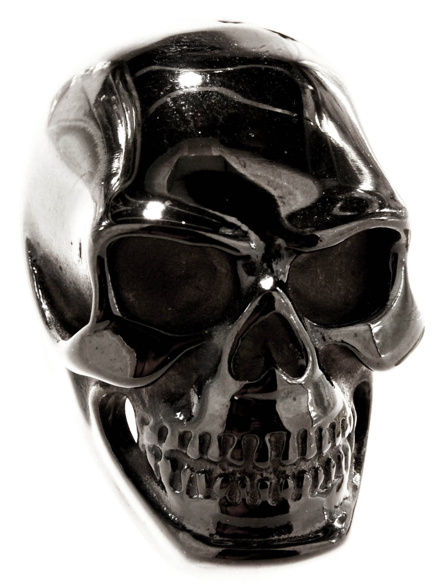 Fingerring RING TOTENKOPF, GR. 55-74 (TK32) - EDELSTAHL