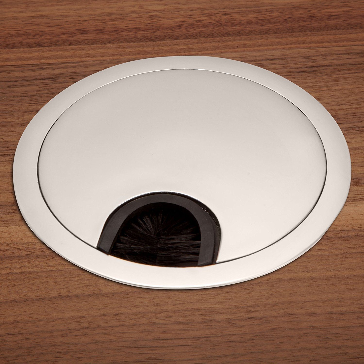 SO-TECH® Kabelkanal Kabeldurchlass Kabeldurchführung Metall (1-St), mit Bürstendichtung Ø 60 oder 80 mm – Bild 4 von 5