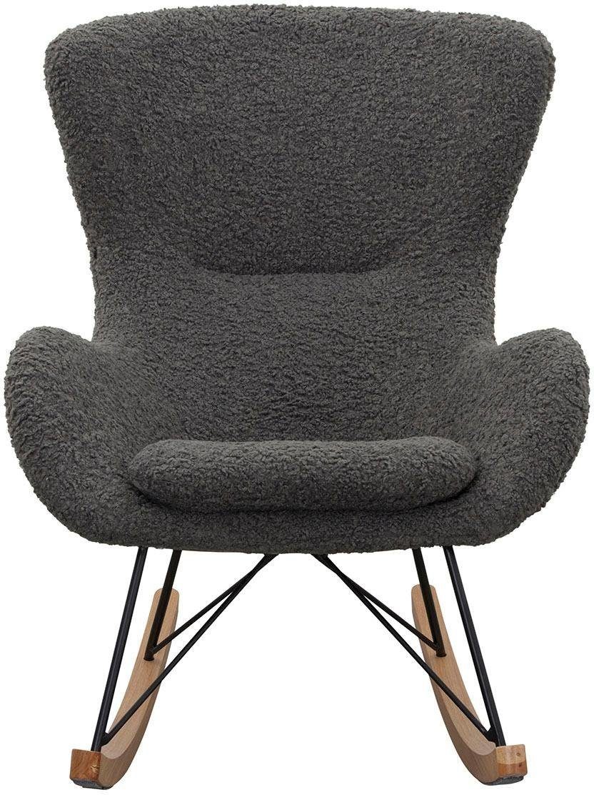 SalesFever Schaukelsessel Entspannender Schaukelstuhl, In charmantem Teddyf günstig online kaufen