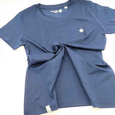 Bavarian Caps T-Shirt Damen T-Shirt "Edelweiß" dunkelblau