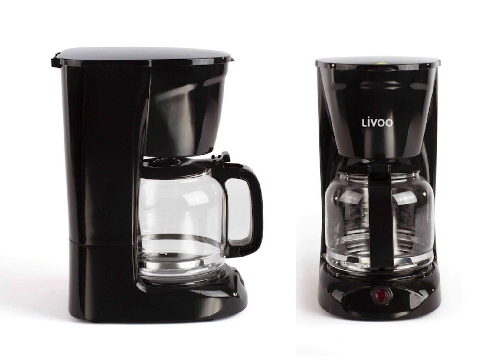 LIVOO Filterkaffeemaschine LIVOO Kaffeemaschine 15 Tassen Permanentfilter  inkl. Messlöffel DOD166N schwarz online kaufen | OTTO