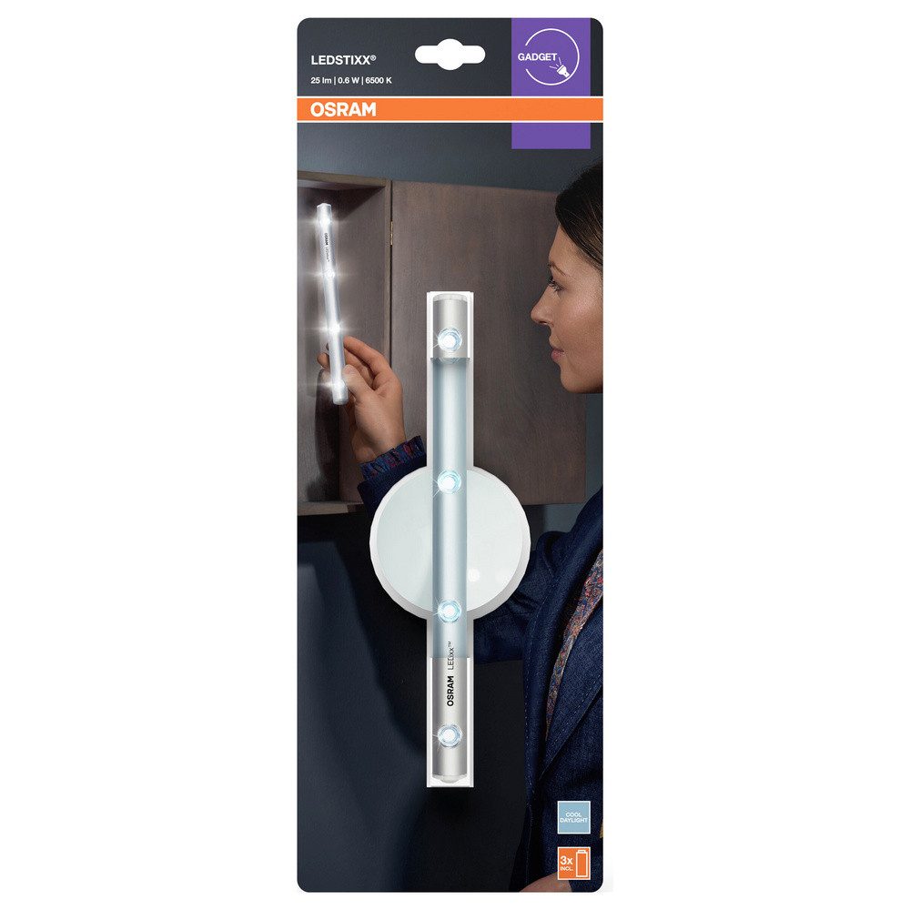Osram LED Flutlichtstrahler OSRAM HOMELIGHTING LEDstixx Silver 4099854497575 Außenstrahler