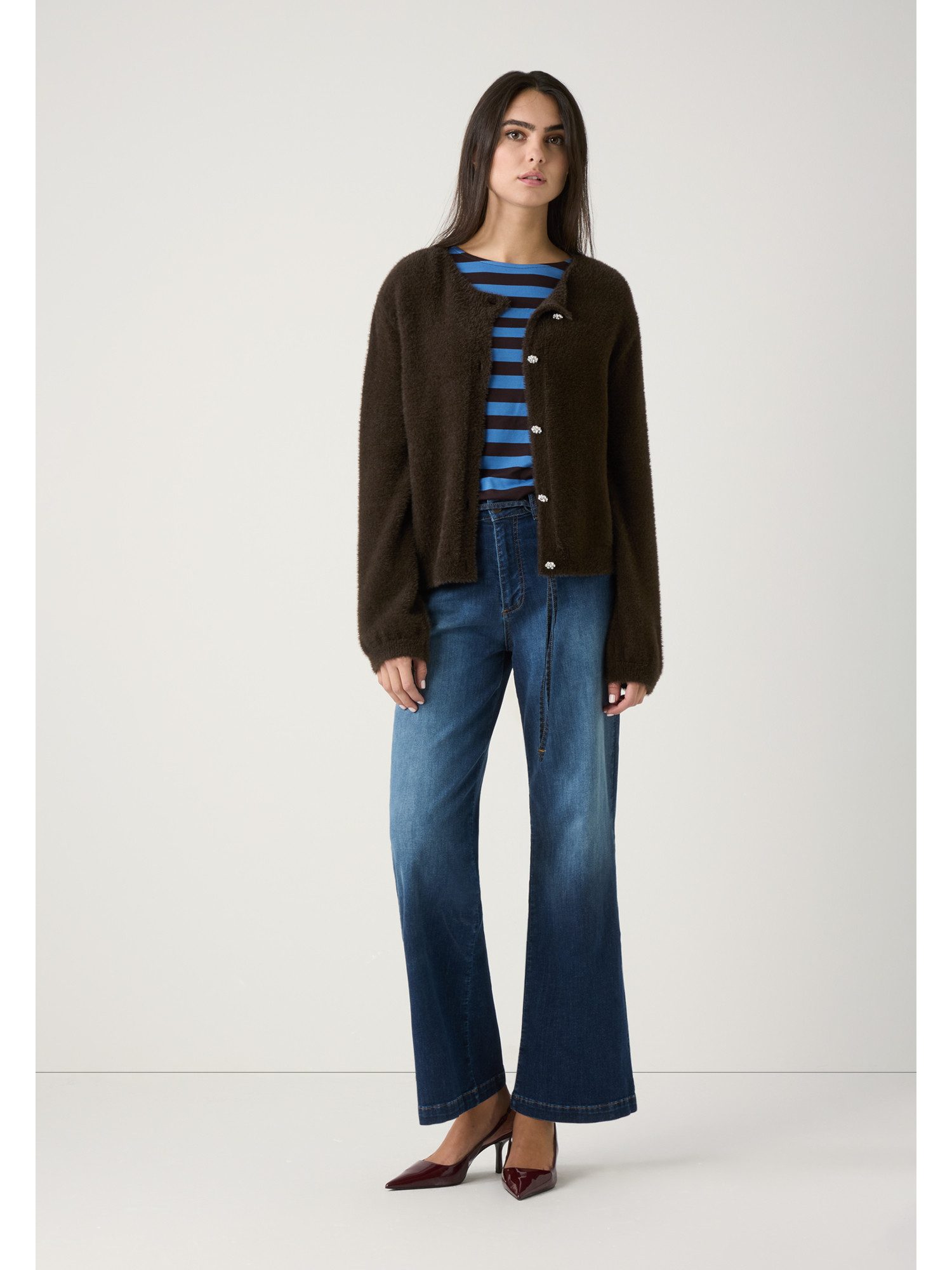 MORE&MORE Strickjacke superweiche, haarige Strickjacke günstig online kaufen