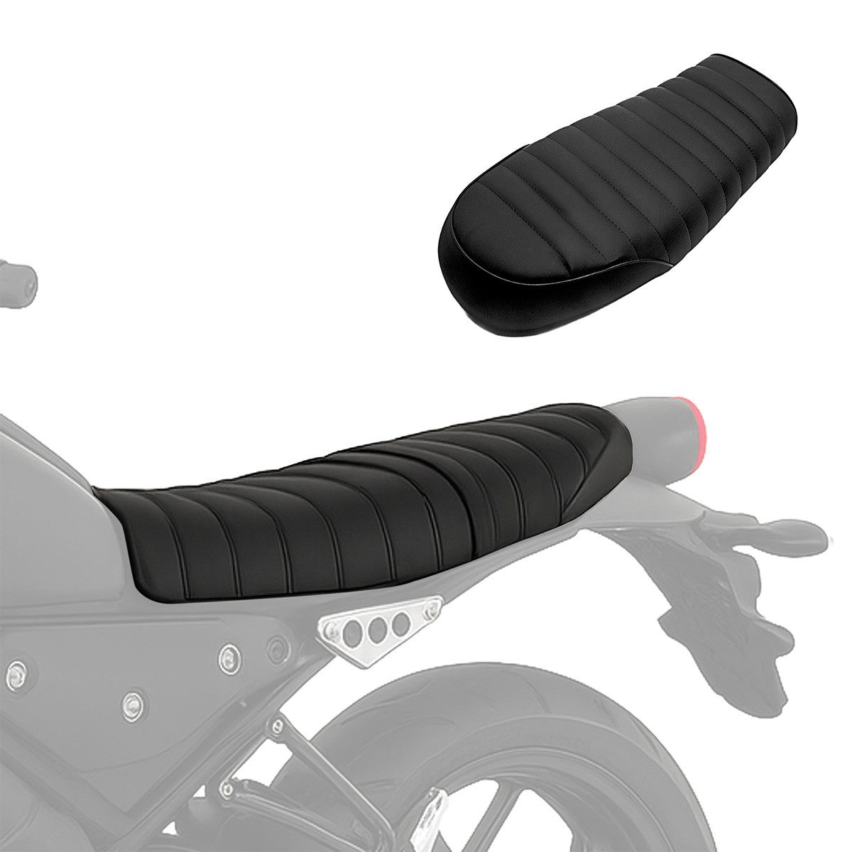 Craftride Sitzbank Sitzbank für Cafe-Racer oder Scrambler Umbau # Flat schwarz