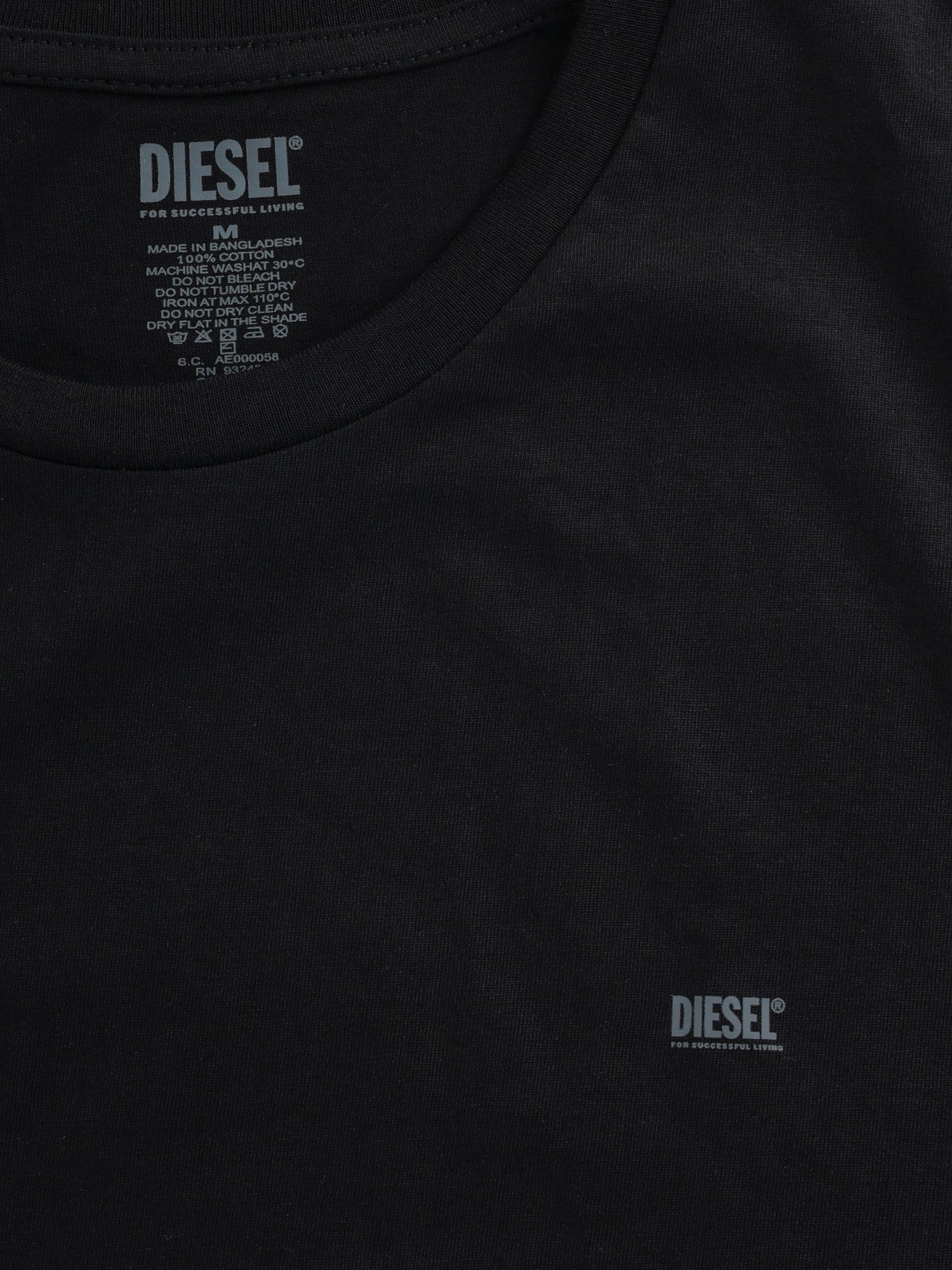 Diesel Rundhalsshirt Slim Fit - UMTEE-RANDAL-TUBE (2-tlg., 2er-Pack) Weiche, atmungsaktive Baumwolle