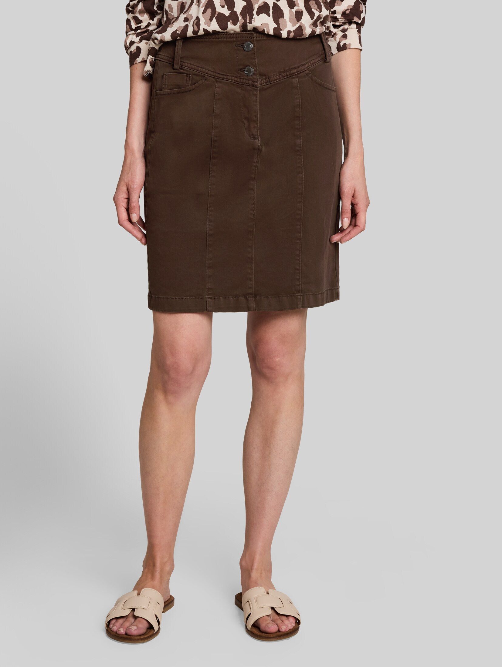 TOM TAILOR Sommerrock Röcke Twill-Rock mit Taschen