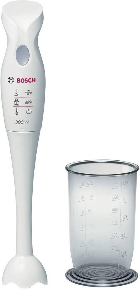 Bosch Home & Garden Stabmixer Bosch Haushalt MSM6B150 Stabmixer 300 W mit Mixbecher Weiß, 300 W