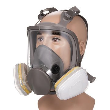 Tidyard Arbeitsschutzbrille 18 in1, Wiederverwendbare Vollgesichts-Atemschutzmaske, für Lackiermaschinen, Polieren, Schweißen und anderen Arbeitsschutz