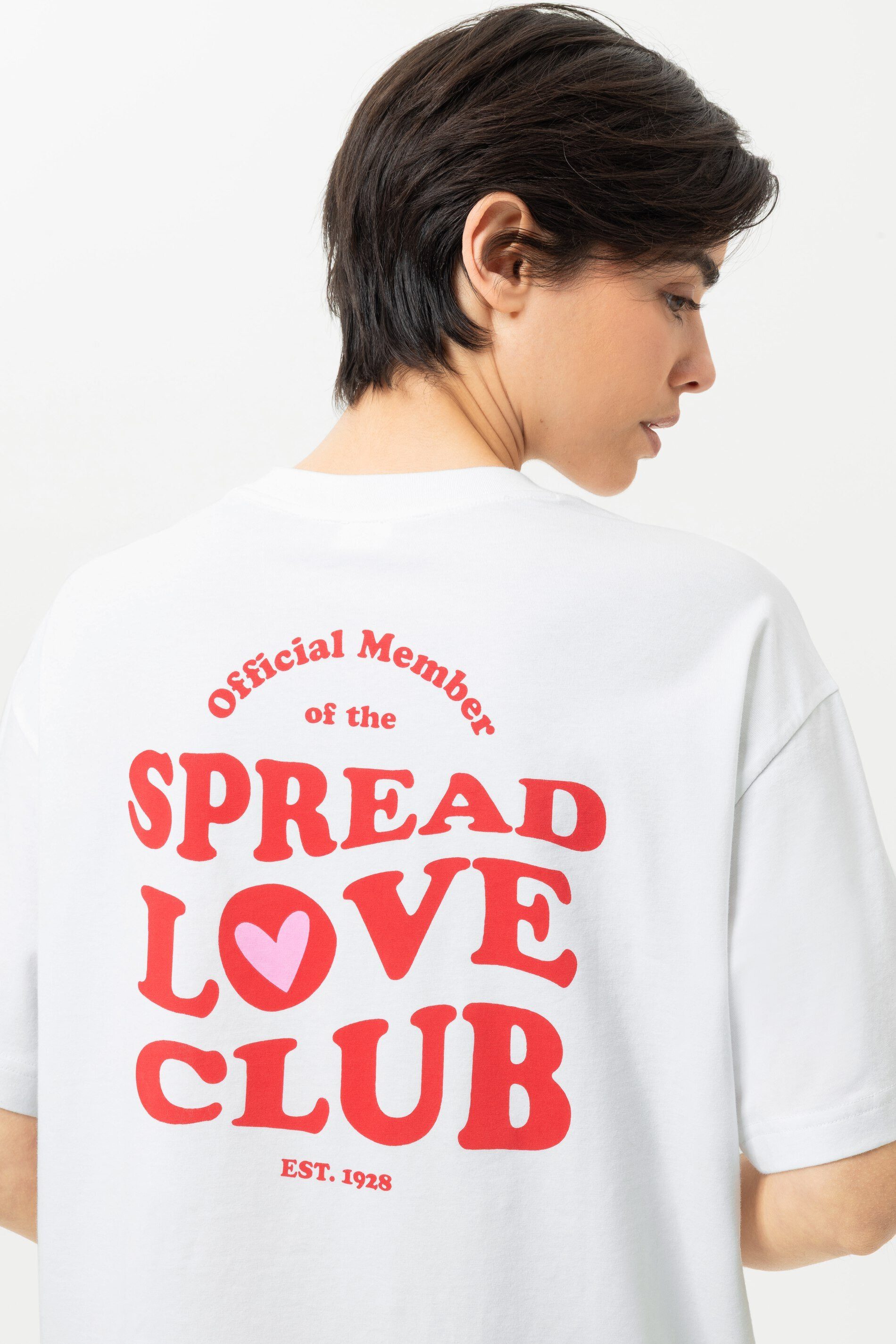 Mey Pyjamaoberteil Mey T-Shirt Serie Solid Love mit Print T-Shirt (1-tlg) Modernes Shirt, Baumwoll-Mix, Rundhals